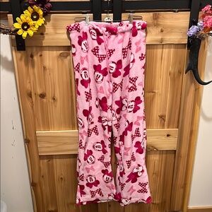 Disney Minnie Mouse Pink Fleece Pajama Pants